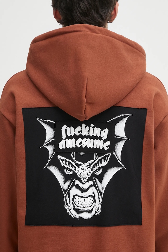 Суичър Fucking Awesome Nightmare кафяв PN20085
