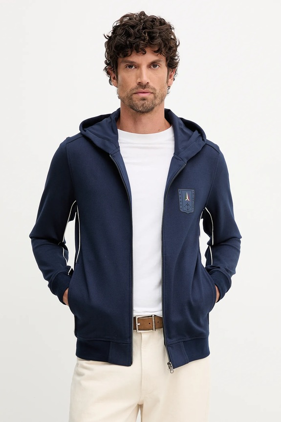 Aeronautica Militare felpa sovrastampa blu navy FE2064UF00667