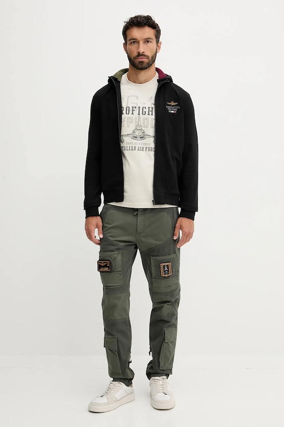 Mikina Aeronautica Militare FE2078UF00662 černá AW25