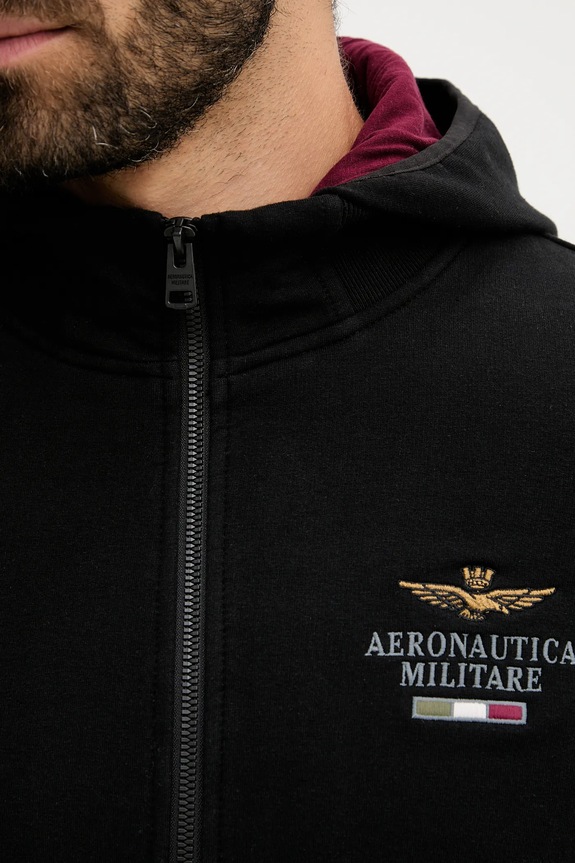 Mikina Aeronautica Militare FE2078UF00662 černá