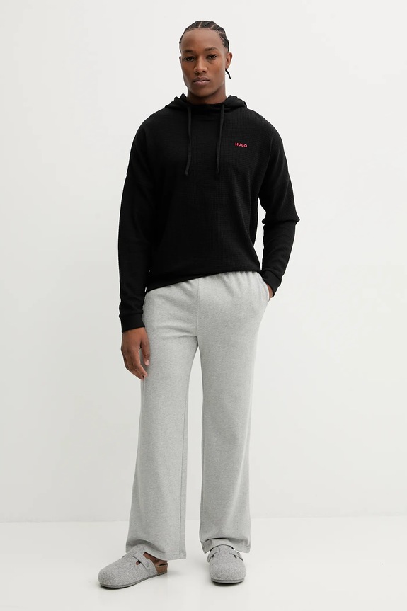 HUGO bluză AUSTIN HOODIE 50556969 negru SS26