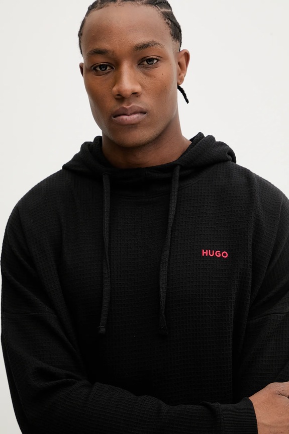 HUGO bluză AUSTIN HOODIE negru 50556969