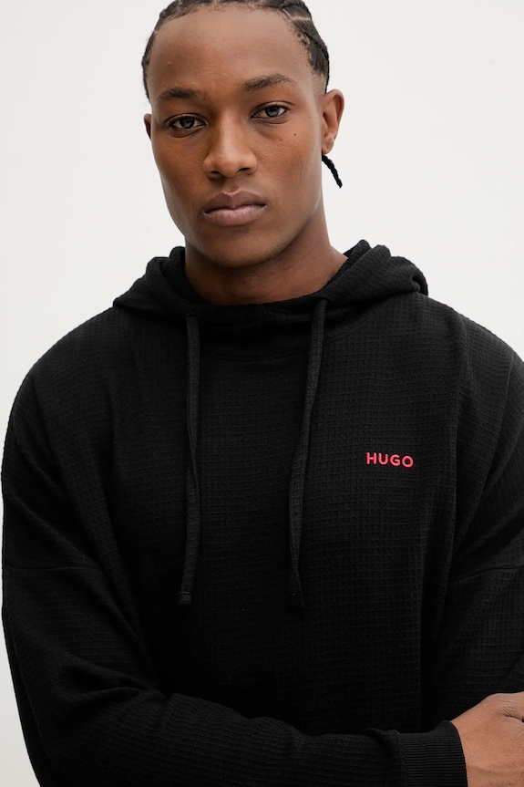 HUGO bluză AUSTIN HOODIE negru 50556969