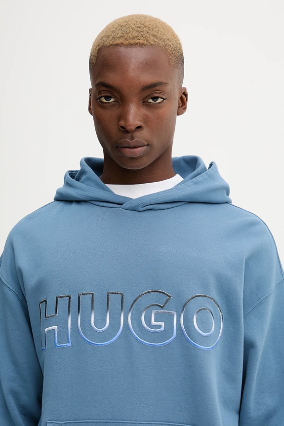 Bavlnená mikina Hugo Blue Nogudi modrá 50549151