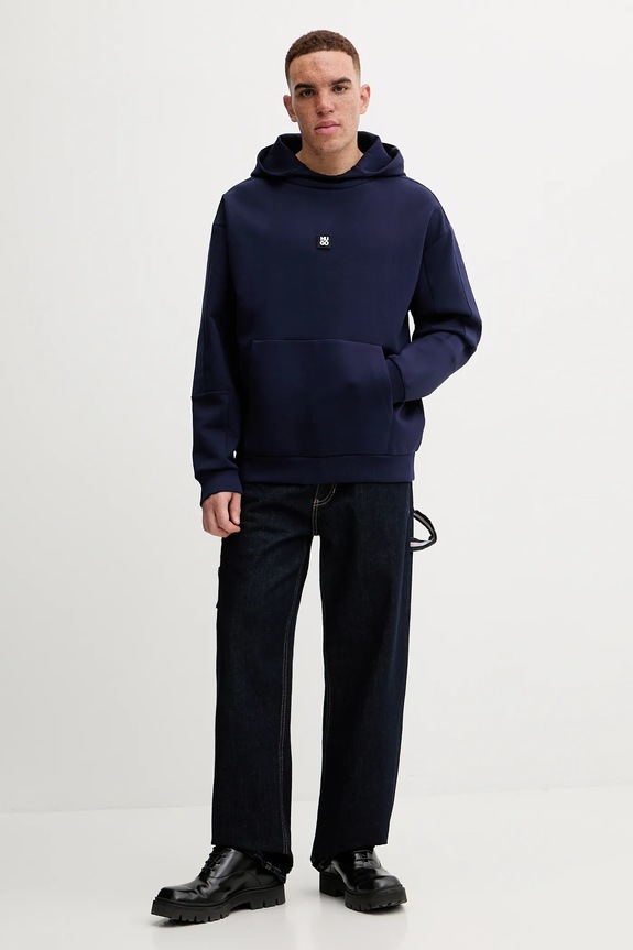 HUGO bluză Danovohood 50546400 bleumarin AW25