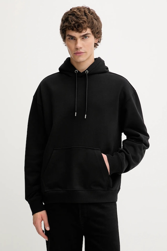Bavlnená mikina AllSaints MILO bavlna čierna M009ND