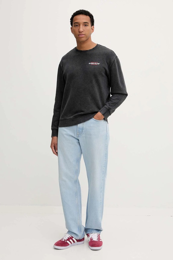 Guess Jeans pamut melegítőfelső M5BQ34.KCPR1 szürke AW25