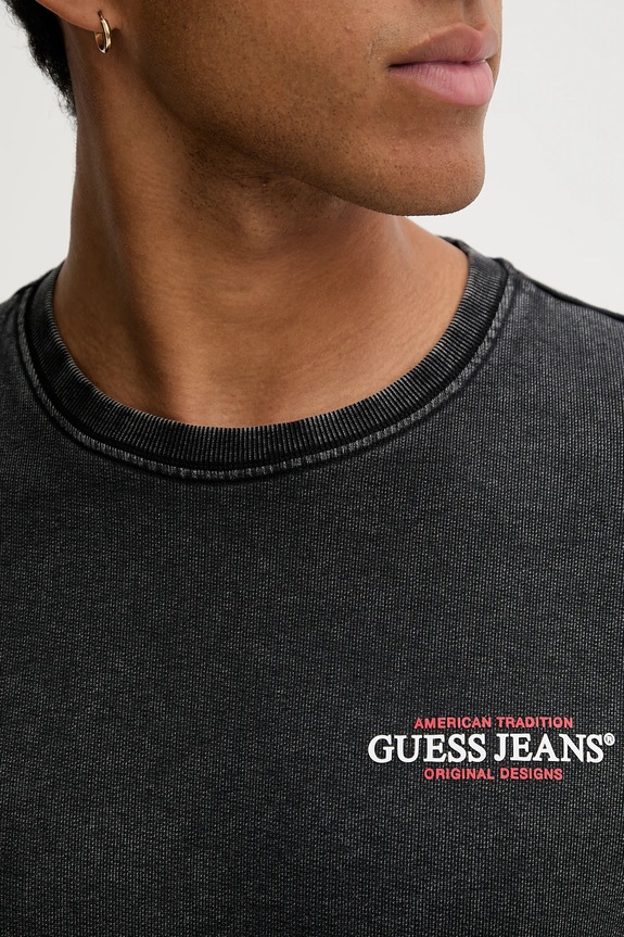 Guess Jeans pamut melegítőfelső M5BQ34.KCPR1 szürke