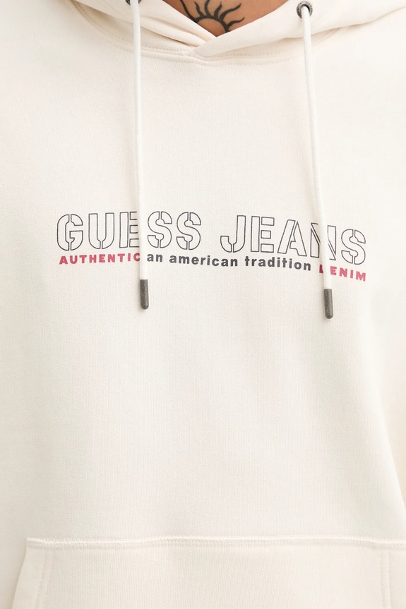 Guess Jeans bluza bawełniana M5BQ30.KCPR1 beżowy