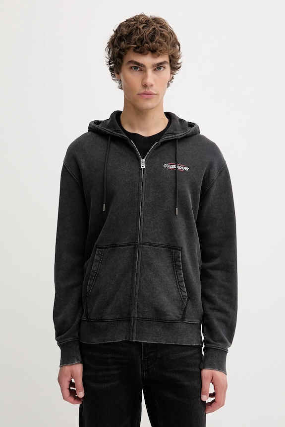 Guess Jeans pamut melegítőfelső pamut szürke M5BQ32.KCPR1