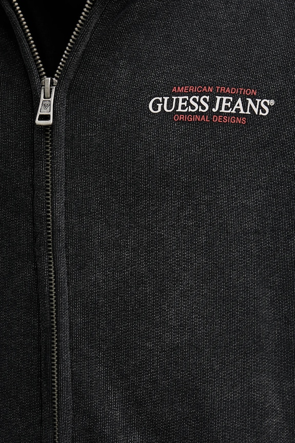 Guess Jeans pamut melegítőfelső M5BQ32.KCPR1 szürke