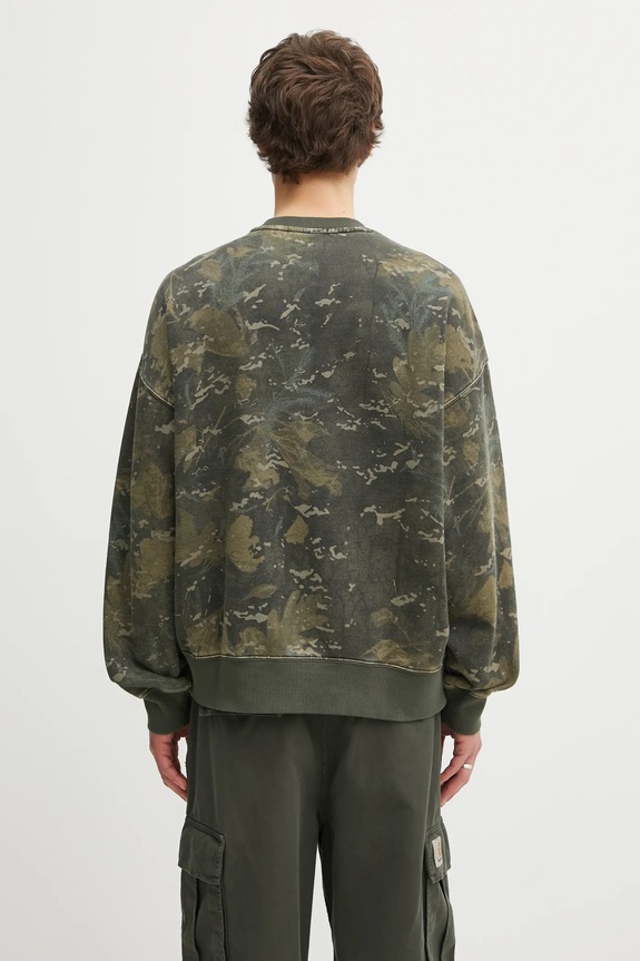Clothing Carhartt WIP cotton sweatshirt Benton Sweat I035436.38TGD green