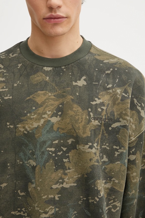 Carhartt WIP cotton sweatshirt Benton Sweat green I035436.38TGD