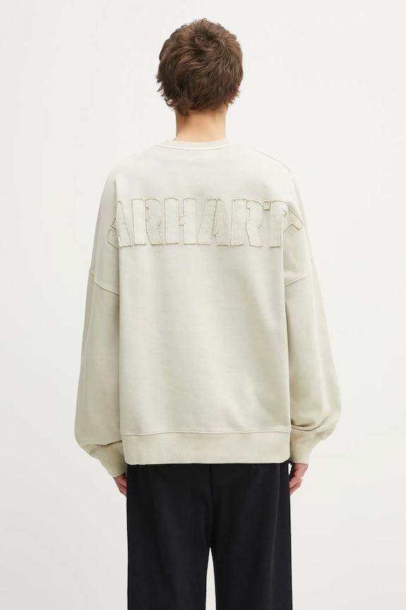 Carhartt WIP cotton sweatshirt RGGD Sweat applique beige I035636.2LPGD