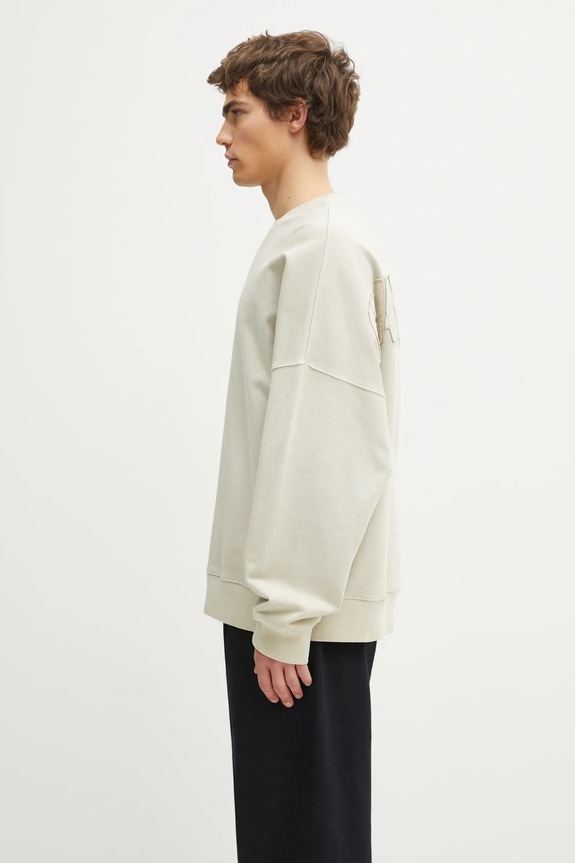 Bavlněná mikina Carhartt WIP RGGD Sweat I035636.2LPGD béžová AW25