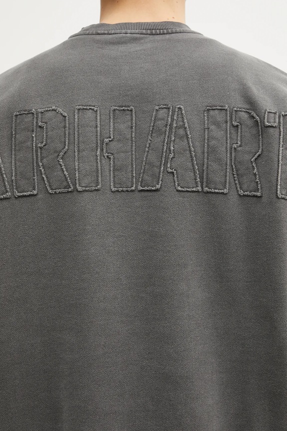 Pamučna dukserica Carhartt WIP RGGD Sweat siva I035636.89GD