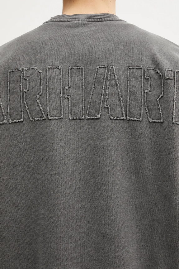 Pamučna dukserica Carhartt WIP RGGD Sweat siva I035636.89GD
