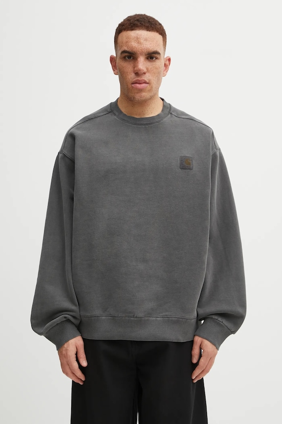 Бавовняна кофта Carhartt WIP Vista Sweat бавовна сірий I029522.89GD