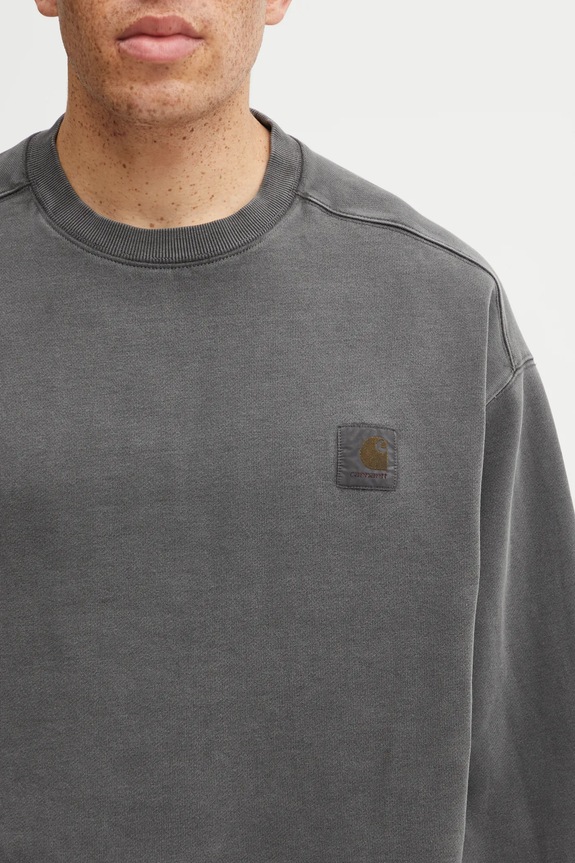 Бавовняна кофта Carhartt WIP Vista Sweat сірий I029522.89GD