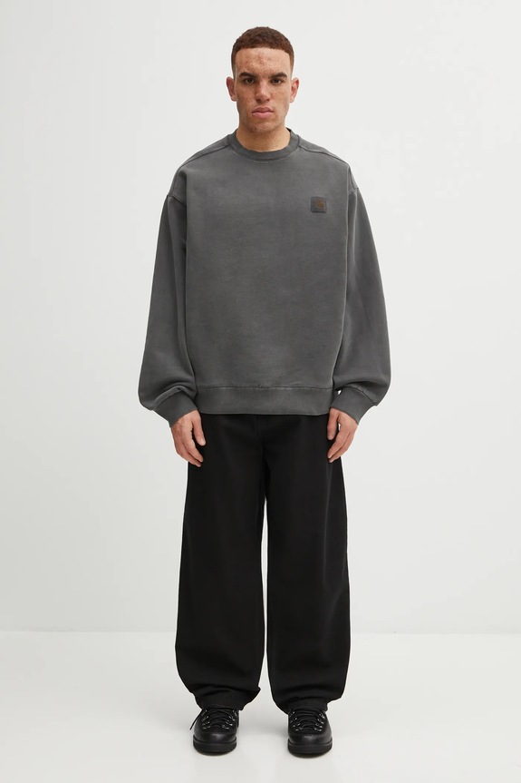 Бавовняна кофта Carhartt WIP Vista Sweat I029522.89GD сірий
