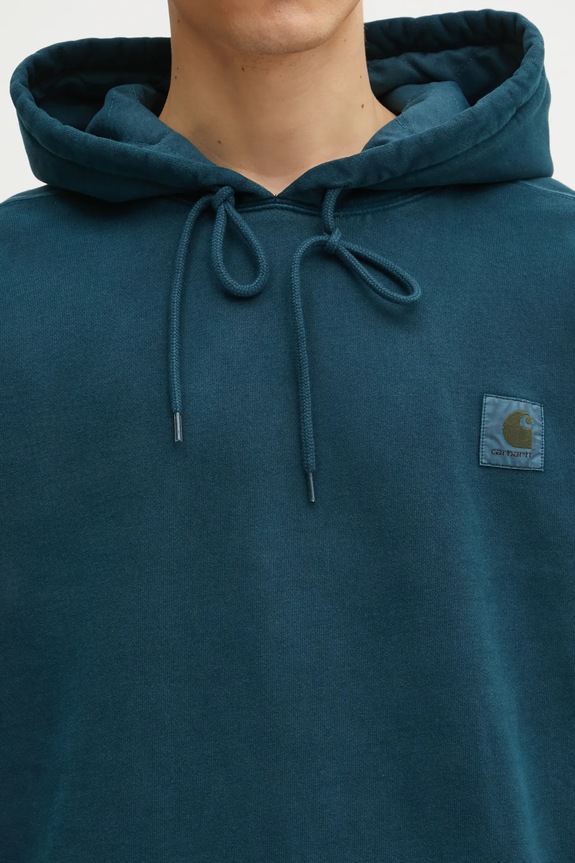 Carhartt WIP cotton sweatshirt Hooded Vista Sweat turquoise I029523.0AUGD