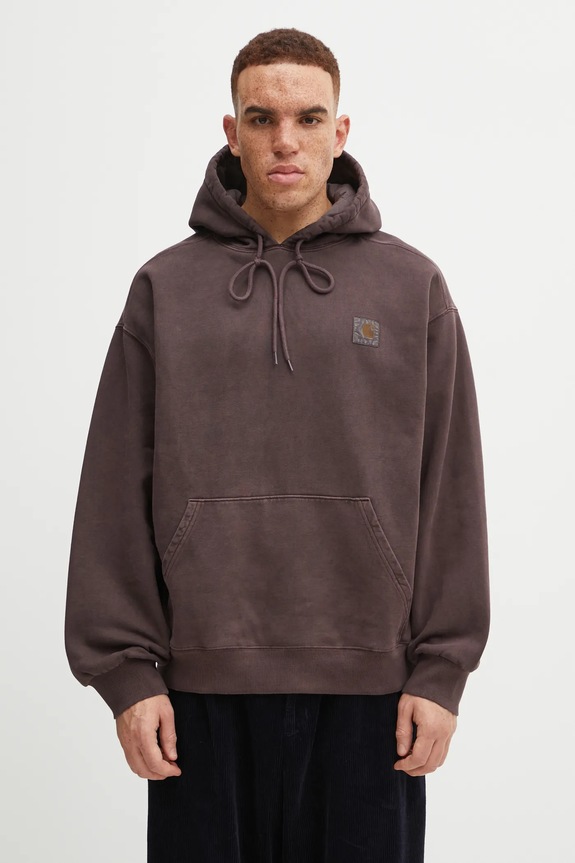 Carhartt WIP cotton sweatshirt Hooded Vista Sweat cotton brown I029523.33HGD