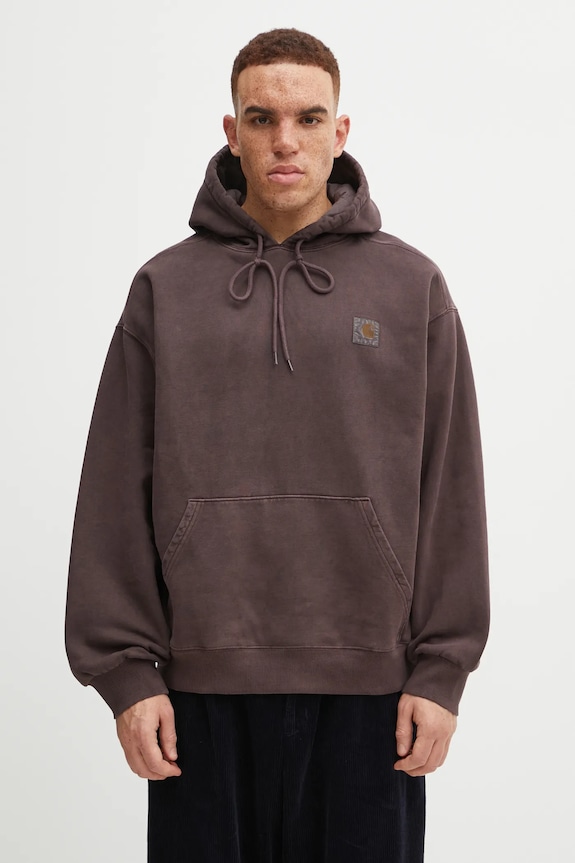 Carhartt WIP cotton sweatshirt Hooded Vista Sweat cotton brown I029523.33HGD