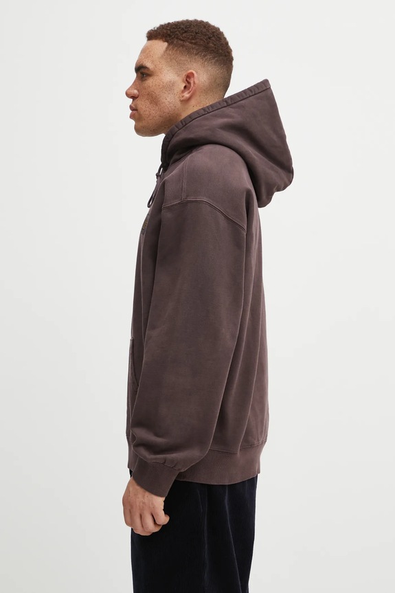 Carhartt WIP cotton sweatshirt Hooded Vista Sweat I029523.33HGD brown AW25