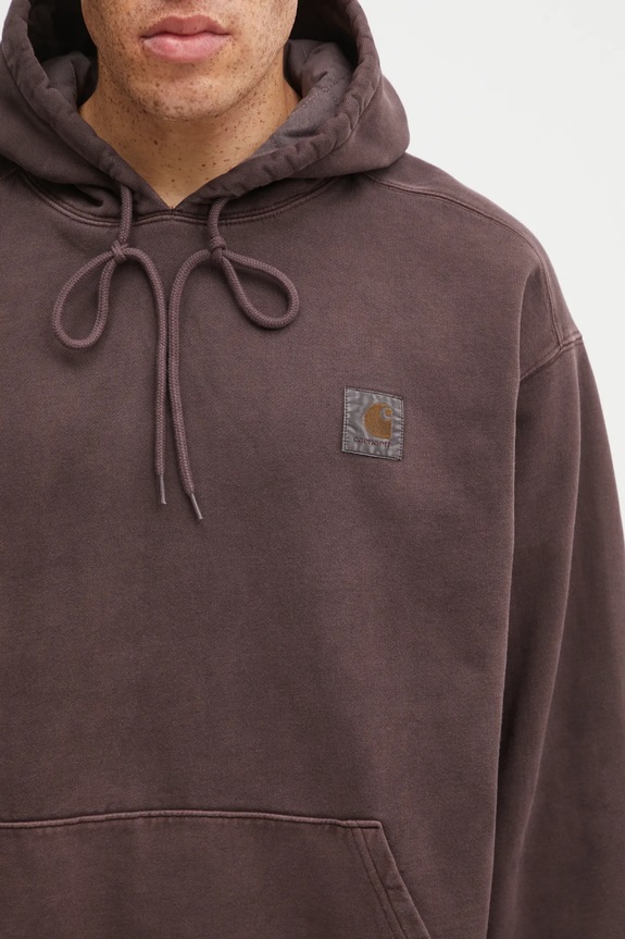 Carhartt WIP cotton sweatshirt Hooded Vista Sweat brown I029523.33HGD