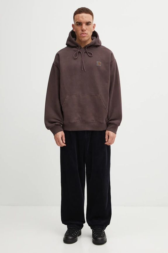 Carhartt WIP cotton sweatshirt Hooded Vista Sweat I029523.33HGD brown
