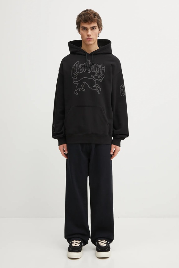Carhartt WIP cotton sweatshirt Hooded Hackwork Sweat I035641.2JQXX