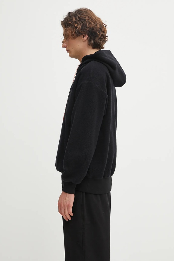 Bavlnená mikina No Problemo Reverse Fleece Hoodie NP2002204 čierna AW25
