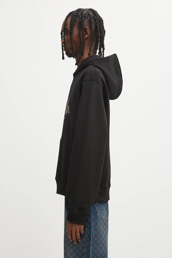 Bavlněná mikina Daily Paper Light Cycle Hoodie 2521100 černá AW25