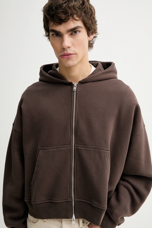 Mikina Abercrombie & Fitch hnedá KI122.5596.420