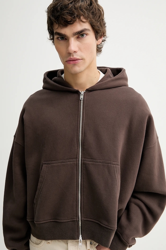 Mikina Abercrombie & Fitch hnedá KI122.5596.420