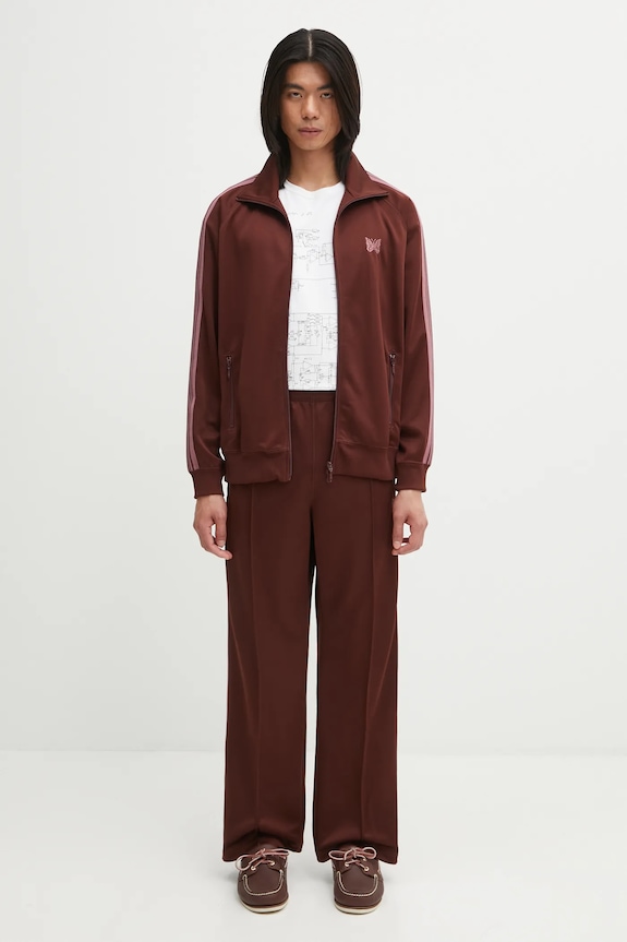 Суичър Needles Track Jacket RW314 кафяв