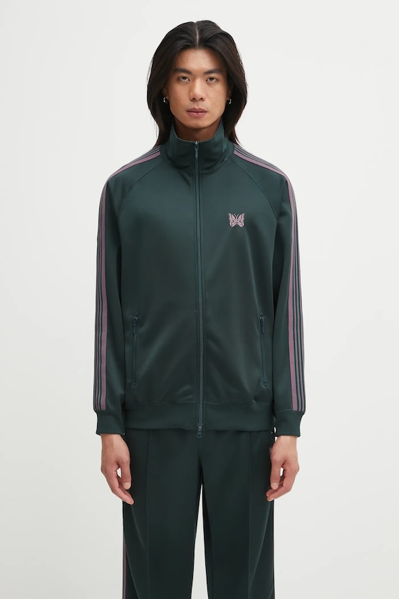 Суичър Needles Track Jacket щампа зелен RW314