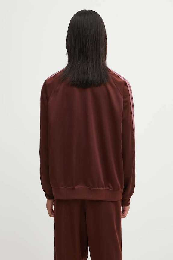 Clothing Needles sweatshirt Track Crew Neck RW315 brown