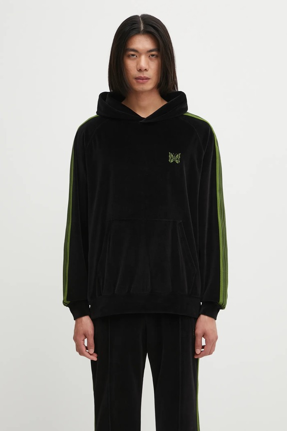Суичър Needles Track Hoody щампа черен RW324