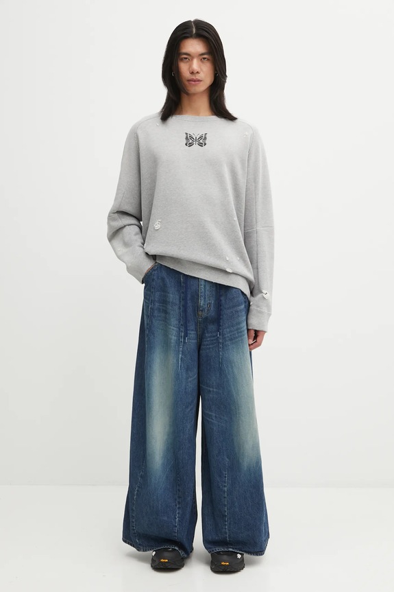 Needles cotton sweatshirt Deconstructed RW336