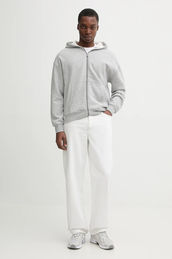 Mikina Hollister Co. KI322.5279.122 sivá AW25