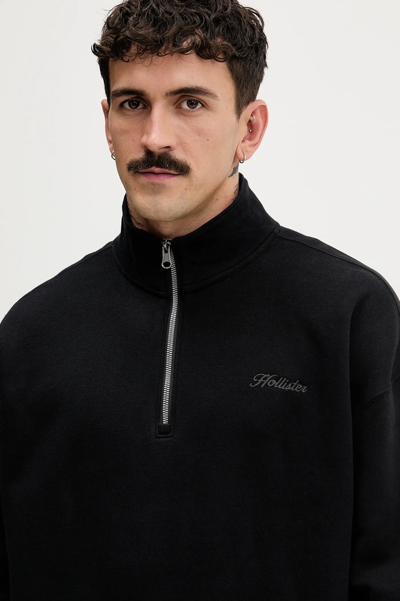 Μπλούζα Hollister Co. μαύρο KI322.5370.900