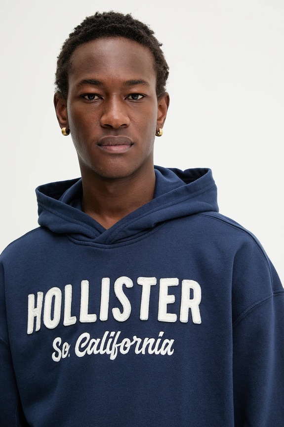 Mikina Hollister Co. tmavomodrá KI322.5388.200