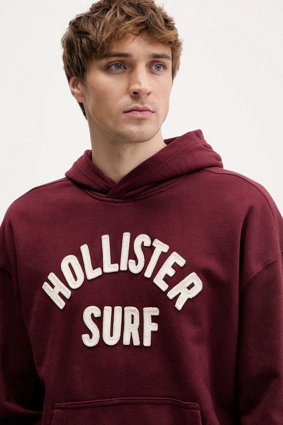 Mikina Hollister Co. burgundské KI322.5388.530