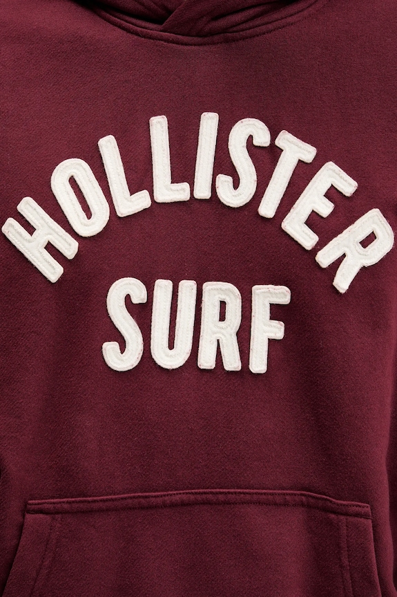 Mikina Hollister Co. KI322.5388.530 burgundské