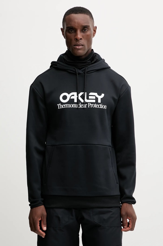 Športová mikina Oakley RIDER s kapucňou čierna FOA402381