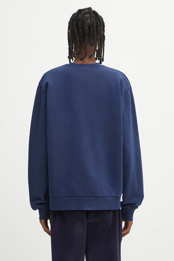 Odzież Carhartt WIP bluza bawełniana Script Embroidery I034496.3CCXX granatowy