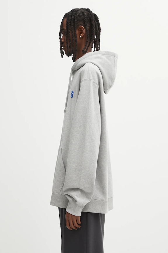 Ader Error hanorac de bumbac HOODIE BO42FYHD0101GR gri AW25