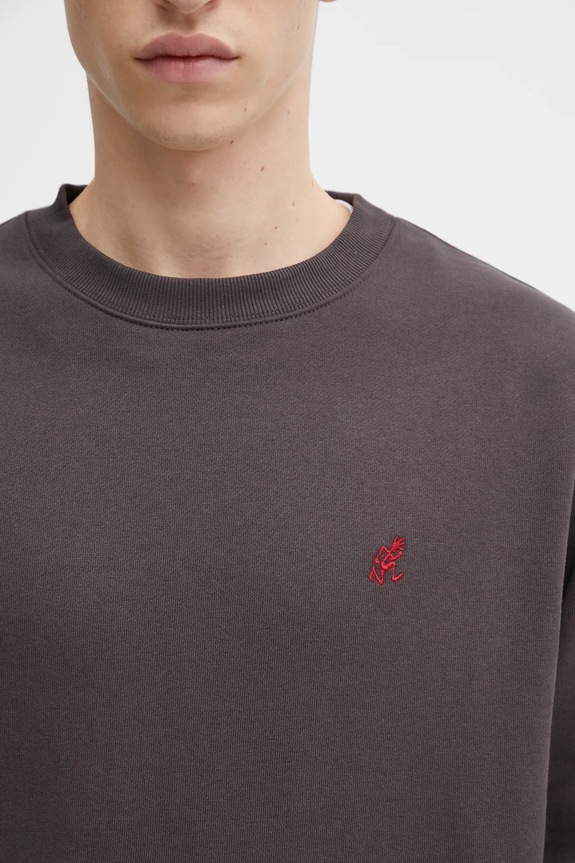 Gramicci sweatshirt One Point Crew brown G308.FT