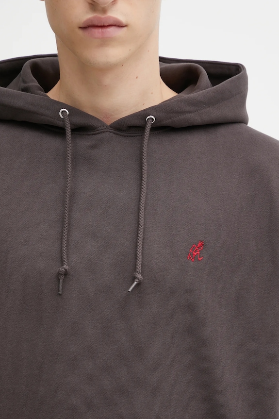 Gramicci bluză One Point Hooded maro G309.FT